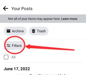 How To Find Old Posts On Facebook