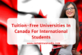 Tuition-free Universities In Canada For International Students