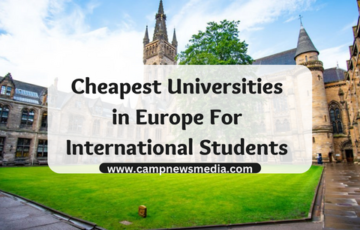 Cheapest Universities in Europe For International Students